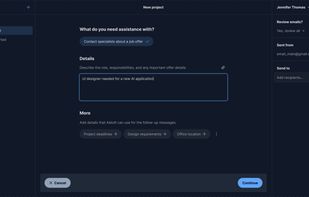 Your brief is analyzed to pinpoint the questions and information you need.