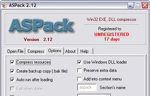 ASPack screenshot 1