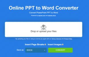 Free PowerPoint to Word Converter