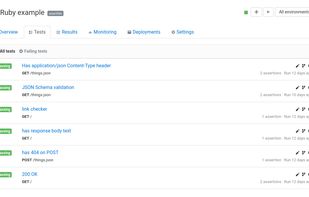 Assertible screenshot 1