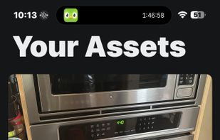 Your whole inventory at a glance: photo, value, warranty expiry, and how each item compares to its typical replacement age.