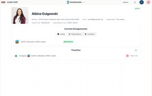 The page for a person