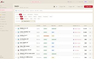 Assets tab