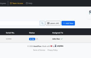 AssetFlow screenshot 1