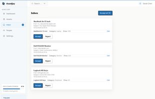 Automatic import of asset details