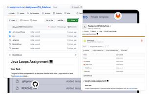 GitHub/GitLab workflow: Make students well prepared for working in industry.