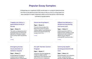 Popular essay samples