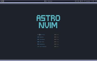 AstroNvim screenshot 1