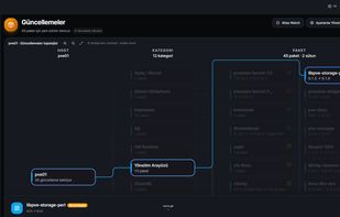 Interactive Proxmox VE update topology with package-level impact details.