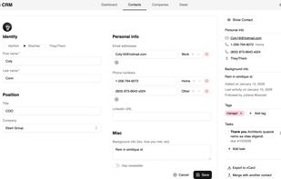 Atomic CRM screenshot 2