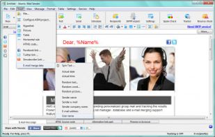 Fill your email message with personalization. You can add any information  you have about your recipients into your message.