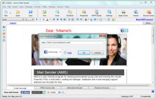 You can insert Facebook link to allow your recipientc share the information they like.
