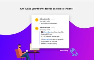 Announce your team's leaves on a Slack channel