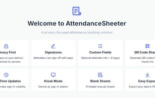AttendanceSheeter screenshot 1