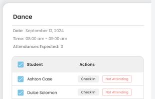 Attendly Check In/Out