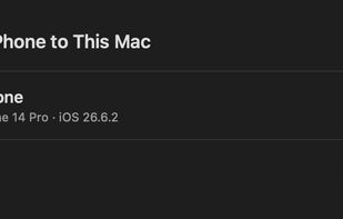 Connect the iPhone to the Mac with a cable