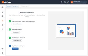 Get Started with Attrisys: Connect Amazon Ad Account, Add Products, and Create Tracking URLs