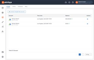 Manage Connected Third-Party Ads Accounts and View Balances