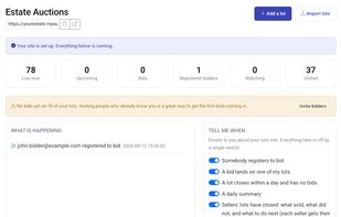 Auctify Admin Dashboard