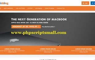 PHP Auction Ecommerce Script screenshot 1