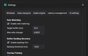 Latency auto-management