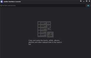 add Tidal music to AudBite Tidal music converter