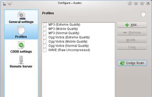 Audex screenshot 1