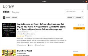 Audible for Linux screenshot 1