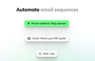 Lightweight marketing automation and drip sequences