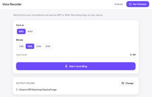 Voice recording