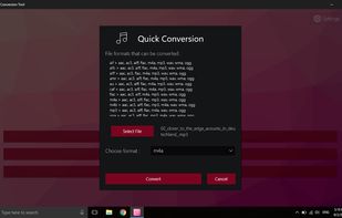 Audio Media Conversion Tool screenshot 1