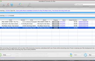 AudioBook to MP3 Converter for Mac screenshot 1