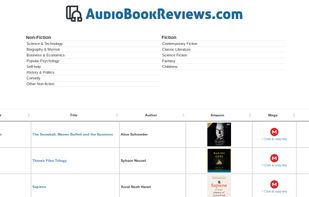 AudioBookReviews.com screenshot 1