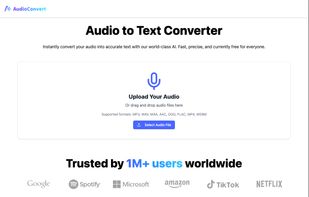 Audio to text converter