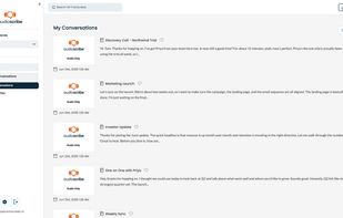 Conversations library with search