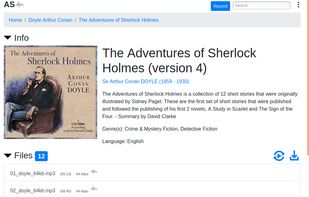 Audioserve screenshot 1