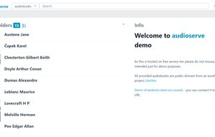 Audioserve screenshot 1