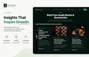 Immersive blog content and book insights.
