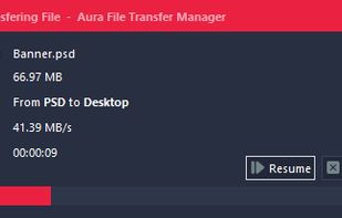 Aura File Transfer Manager screenshot 1
