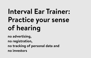 Interval Ear Trainer: Practice your sense of hearing