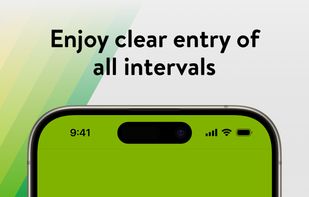 Enjoy clear entry of all intervals