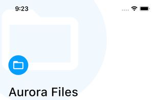 Aurora Files - Login screen (mobile)