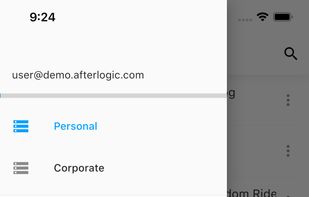 Aurora Files - Storages list (mobile)