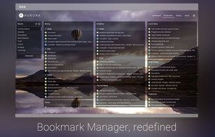 Aurora New Tab & Bookmark Manager screenshot 1