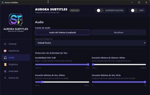 Aurora Subtitles screenshot 1