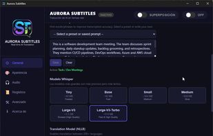 Aurora Subtitles screenshot 1