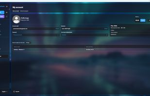 Manage your account details, security settings, subscription, and balance in one place. View recent logins and enable two-factor authentication.