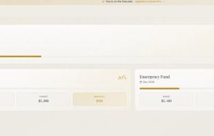 Set savings goals with target dates and see monthly contribution needed to stay on track.