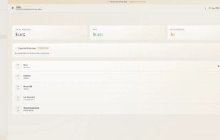 Track recurring bills with due dates, amounts, and paid status — never miss a payment.