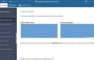 Auslogics Registry Defrag screenshot 2